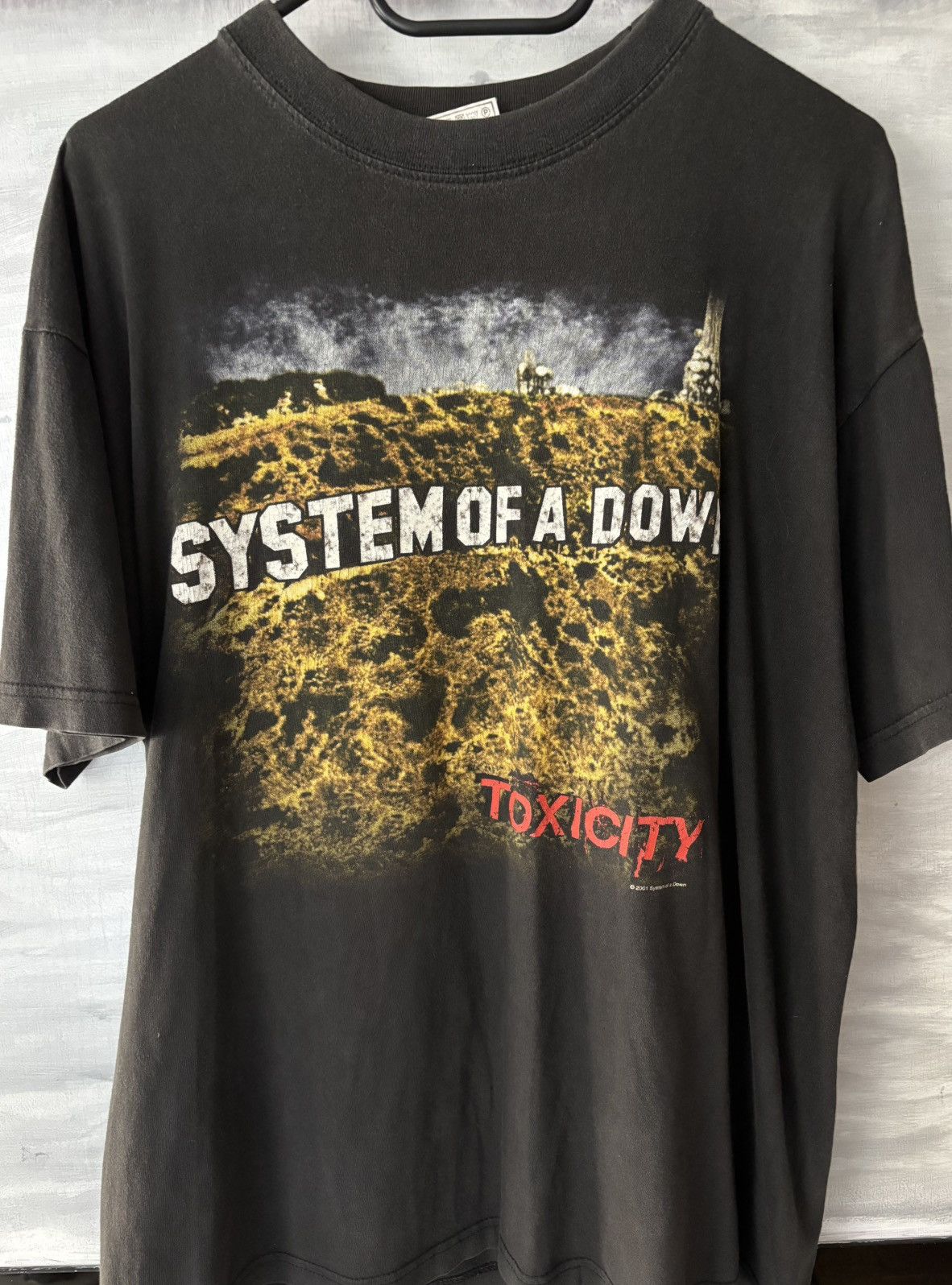 Band Tees System Of A Down Toxicity World Tour 2002 Vintage Tee M Hoodie, Sweatshirt | FlexRushtees.com