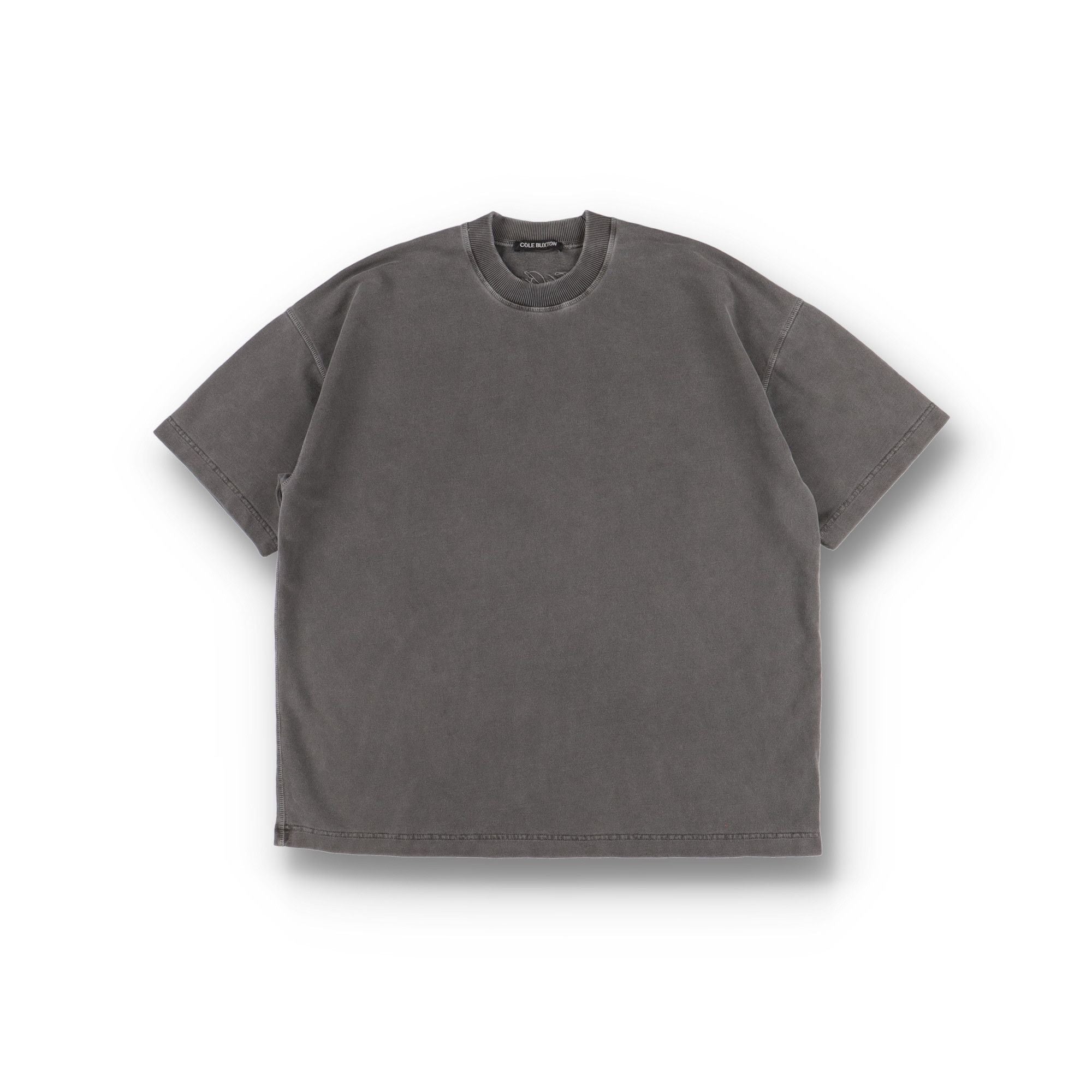 Cole Buxton Washed Black Warm Up Logo Oversized T Shirt Hoodie, Sweatshirt | FlexRushtees.com