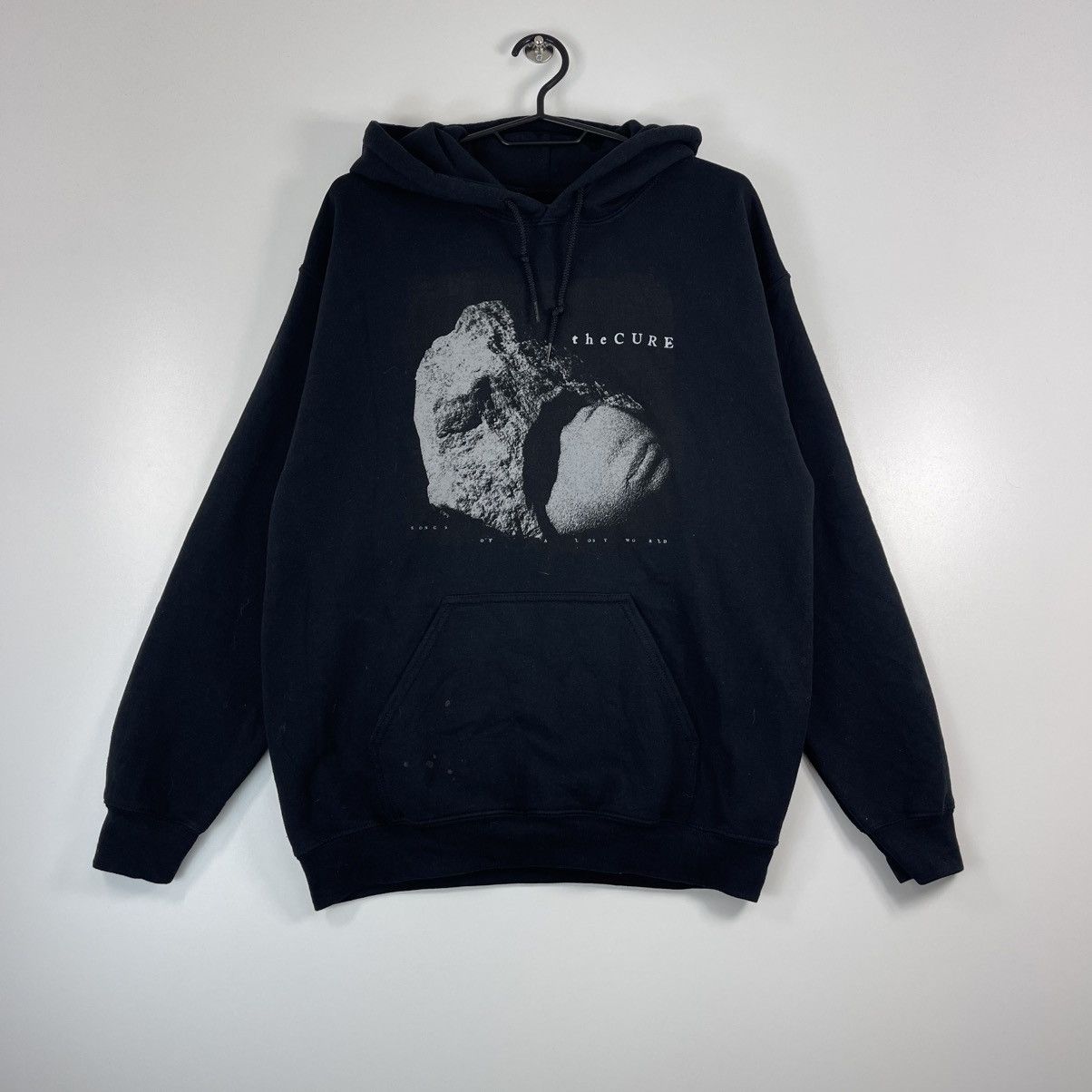 Band Tees Vintage The Cure Black Boxy Band Hoodie Sweatshirt | FlexRushtees.com