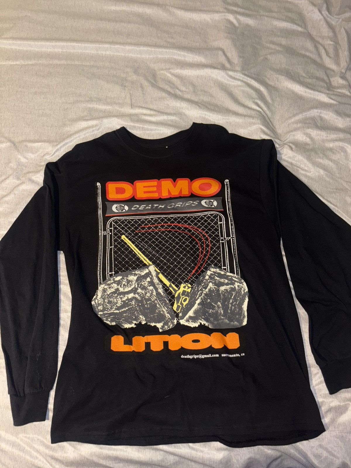 Grips Death Grips Demolition Longsleeve T-Shirts, Hoodie, Sweatshirt | FlexRushtees.com