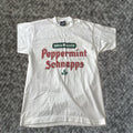 Vintage Screen Stars Made In Usa White Peppermint Schnapps White T Shirt Medium