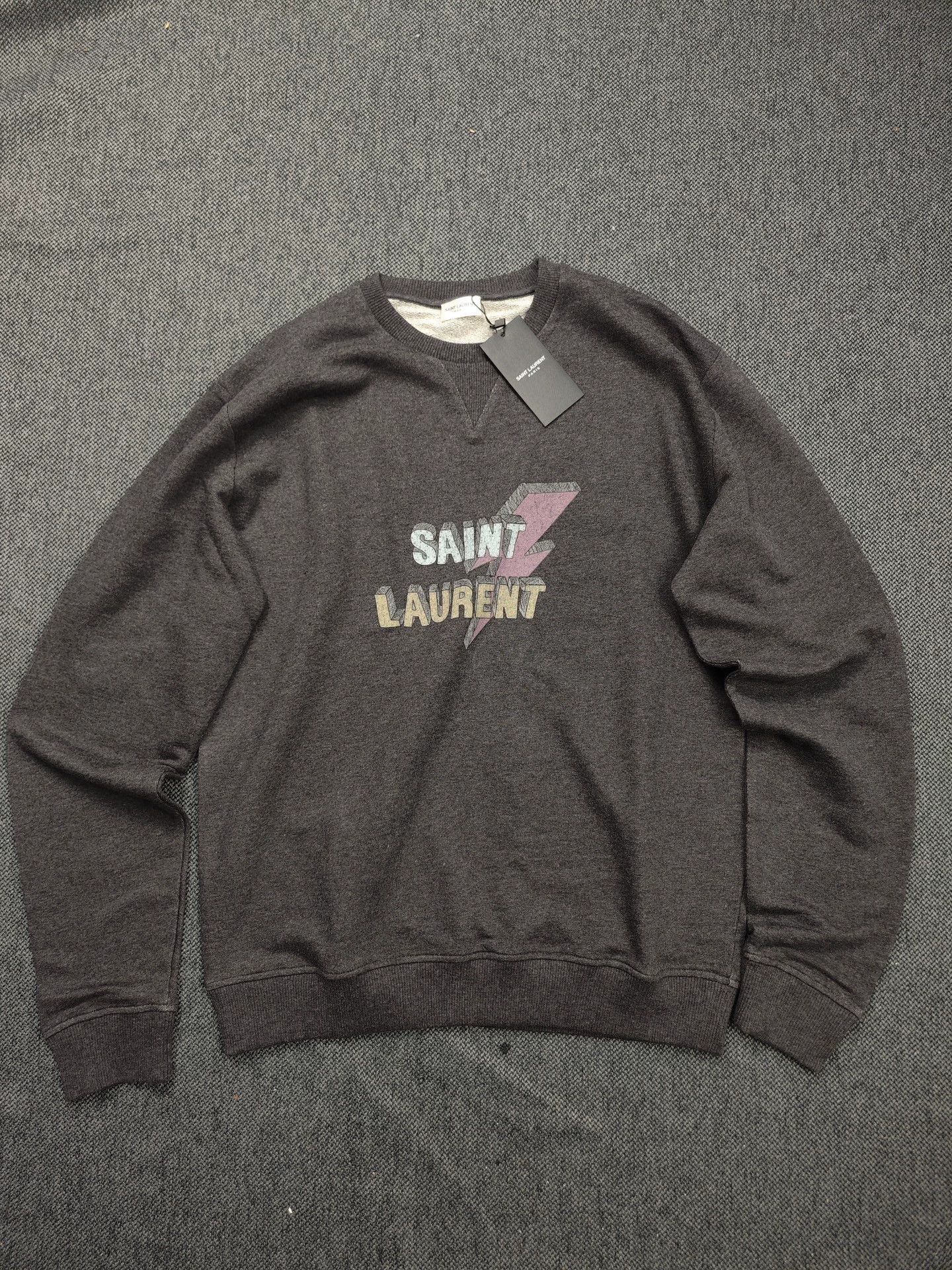 Laurent Paris Saint Laurent Paris Logo Printed Hoodie