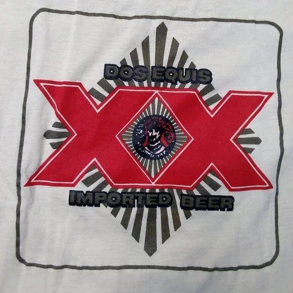 Deadstock Vintage 80s Dos Equis Imported Beer T Shirt Hoodie, Sweatshirt | FlexRushtees.com