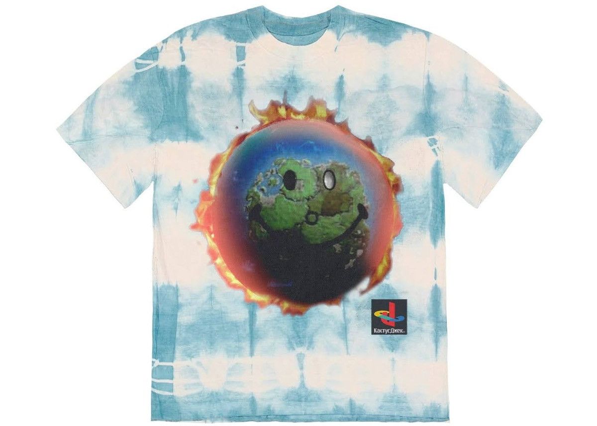 Travis Scott Fortnite Smiley World Tie Dye Tee