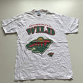 Vintage 90s Minnesota Wild Nhl Hockey Graphic T Shirt Large Hoodie, Sweatshirt | FlexRushtees.com