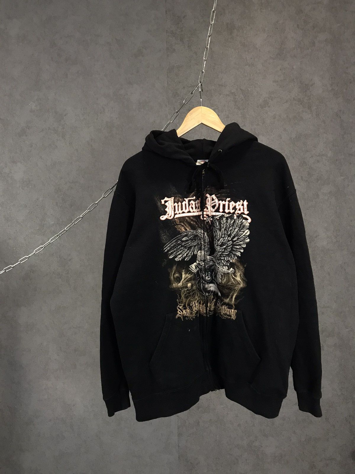 Band Tees Judas Priest Rock Band Zip Hoodie Sweatshirt | FlexRushtees.com