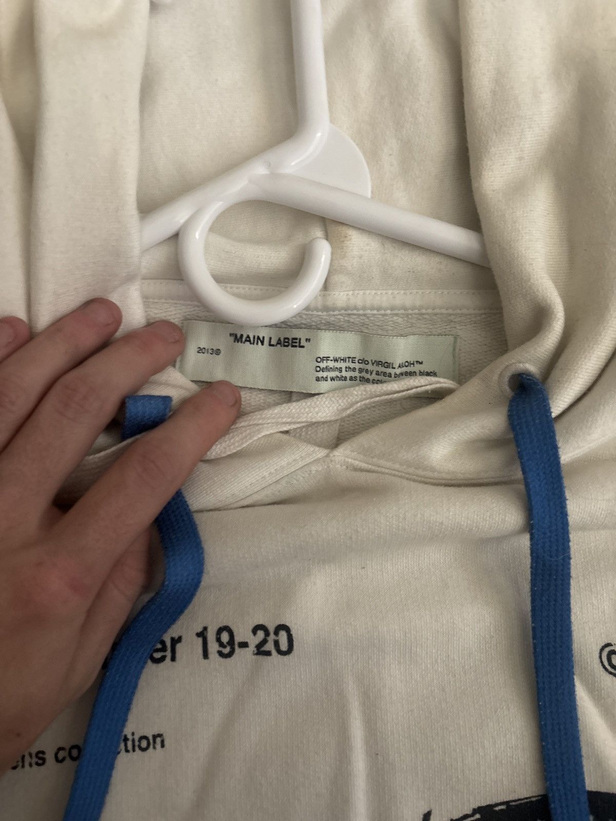 White 2013 Off White Fall Winter Industrial Hoodie T-Shirts, Sweatshirt | FlexRushtees.com