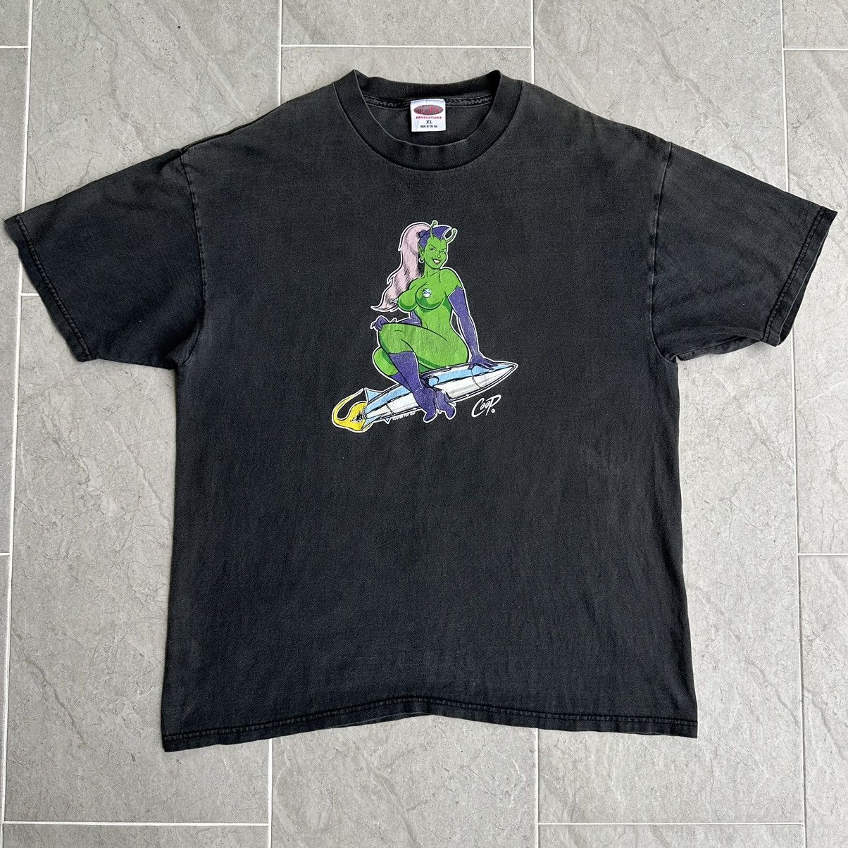 Sunfaded Vintage Coop 1997 Poster Pop Devil Rare Tee Shirt Hoodie, Sweatshirt | FlexRushtees.com