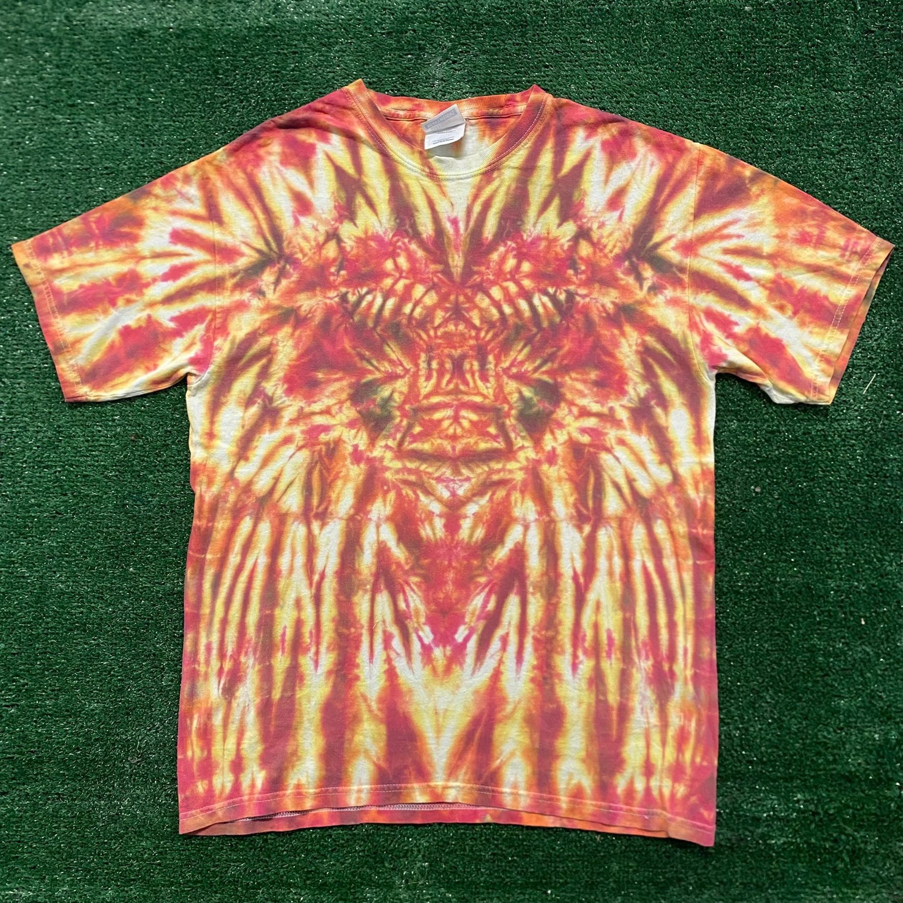 Vintage 90s Essential Hippie Psychedelic Tie Dye T Shirt