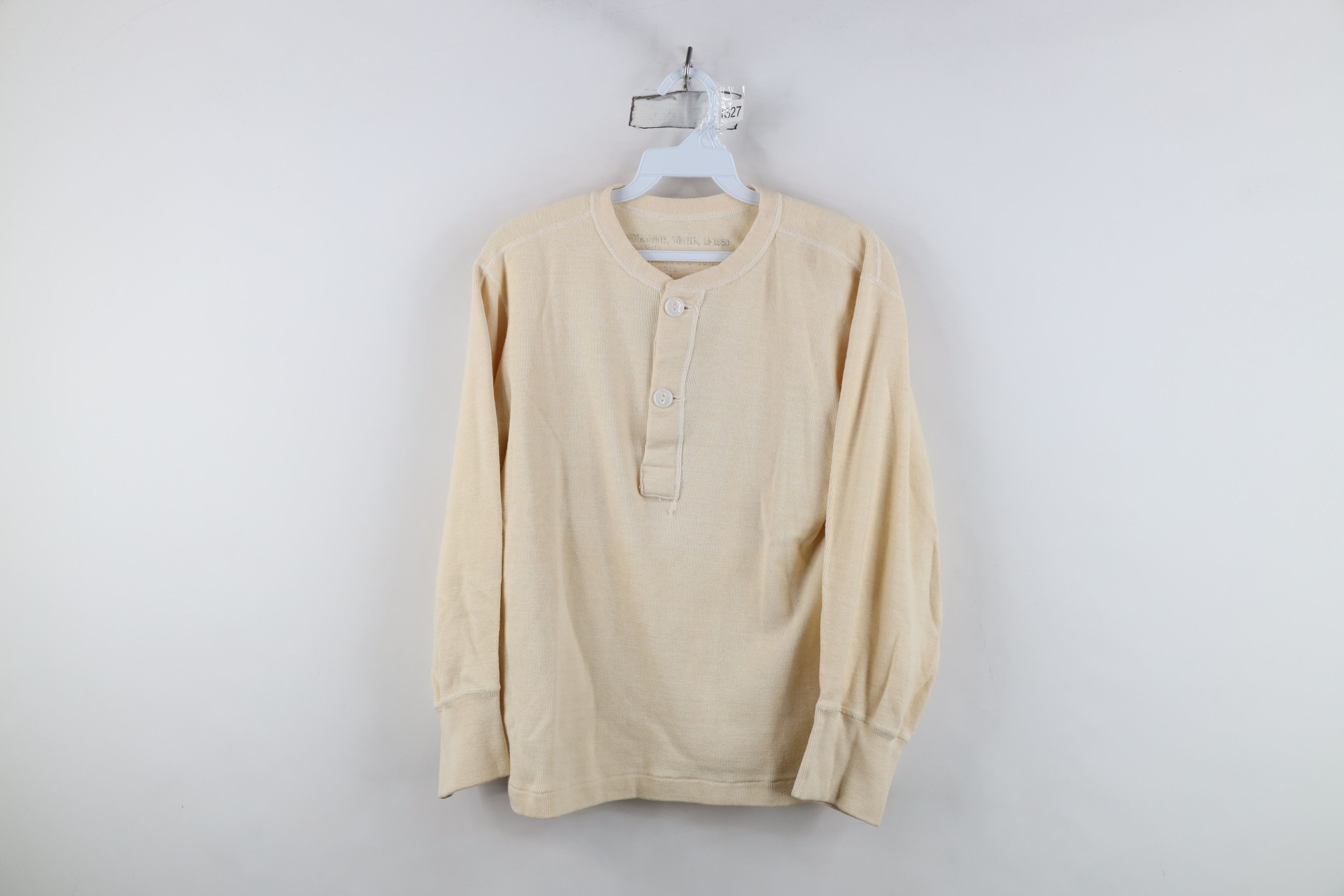 Vintage 50s Korean War Winter Undershirt Henley T Shirt Usa Hoodie, Sweatshirt | FlexRushtees.com