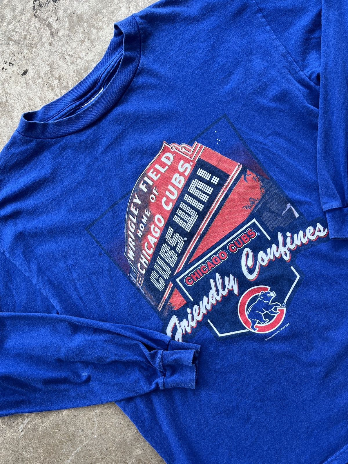 Vintage 2003 Mlb Chicago Cubs Wrigley Field Long Sleeve Xl