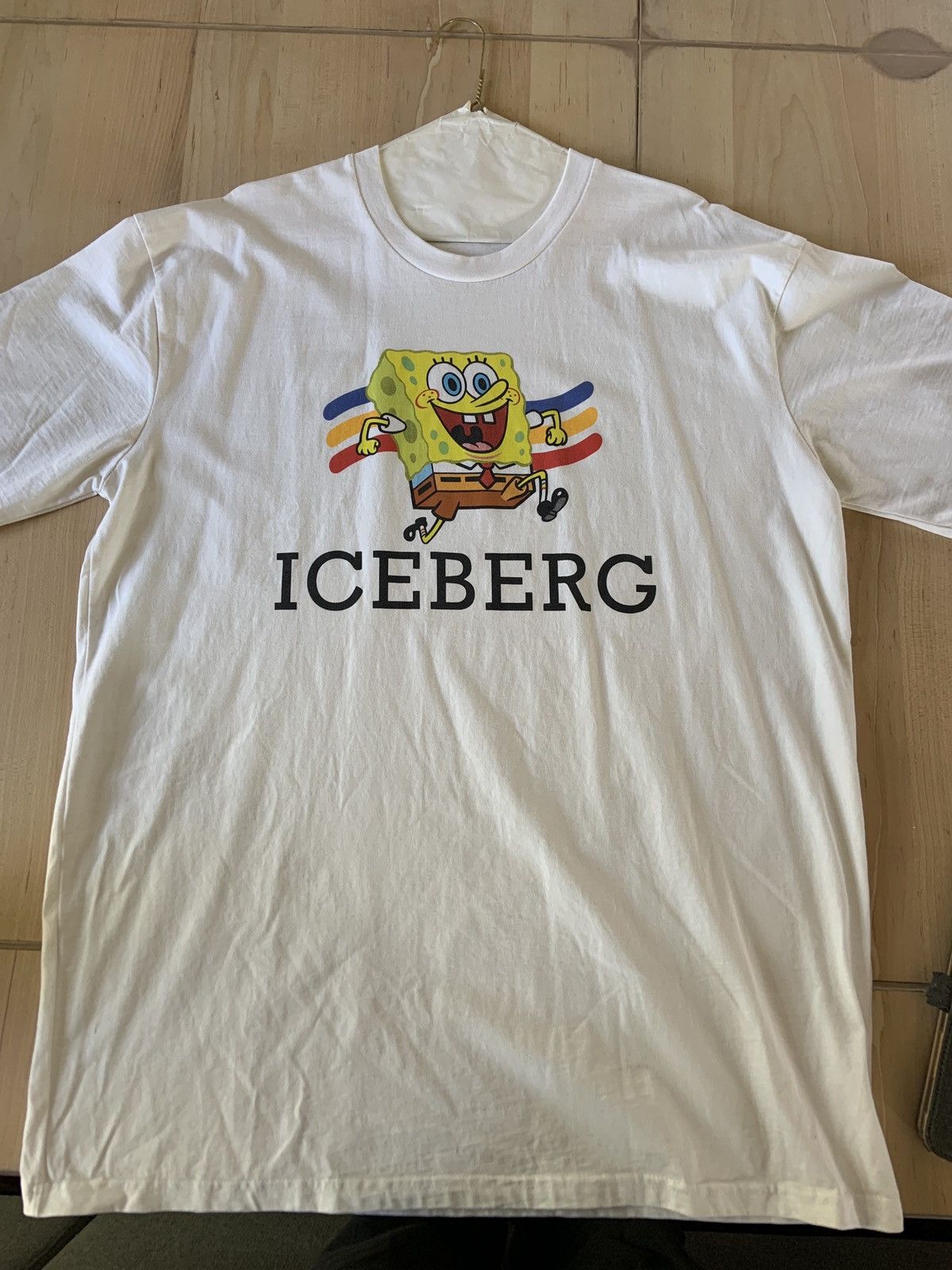 Iceberg Sponge Bob Bootleg Tee Hoodie, Sweatshirt | FlexRushtees.com