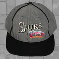 Vintage San Antonio Spurs Cap 90s Men Adjustable Cotton Gray Black Big Logo Rare By The Game