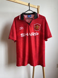 Umbro F C Manchester United 1994 1996 Home Jersey Size M