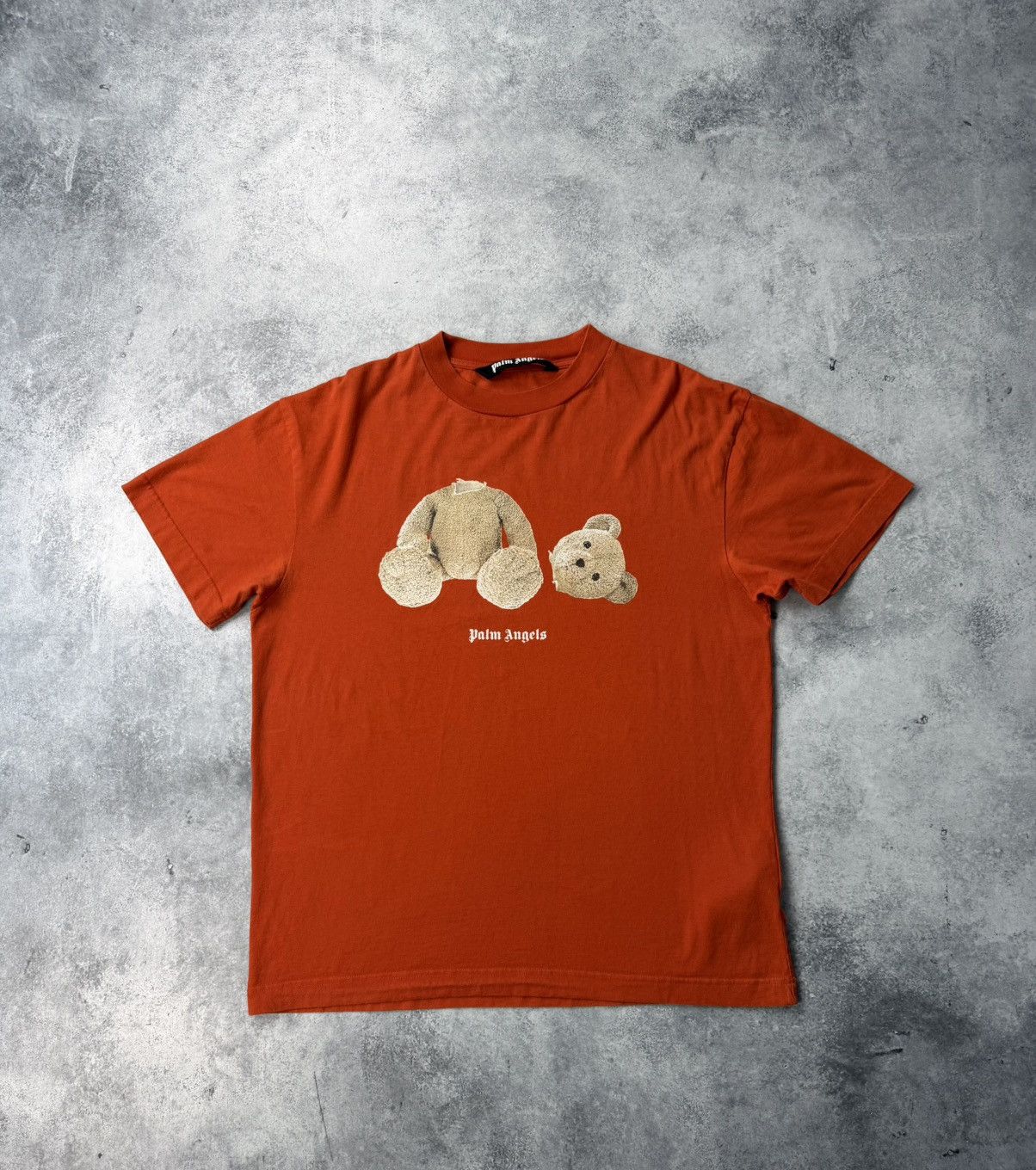Angels Palm Angels Orange Kill The Bear Tee Hoodie, Sweatshirt | FlexRushtees.com