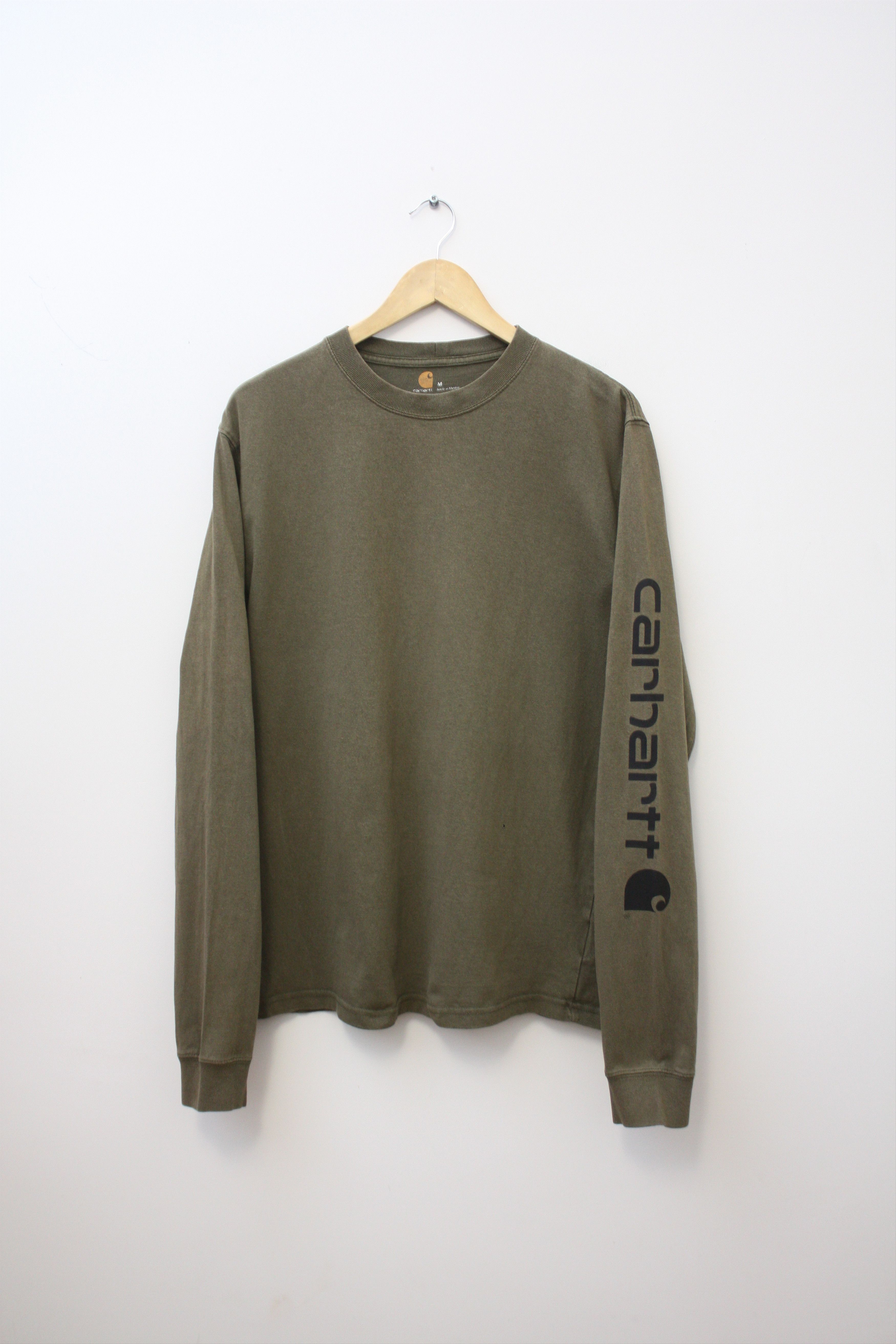 Carhartt Olive Army Green Long Sleeve Tee Medium