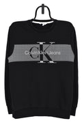 Klein Modern Calvin Klein Sweatshirt M Black Graphic Crewneck T-Shirts, Hoodie | FlexRushtees.com