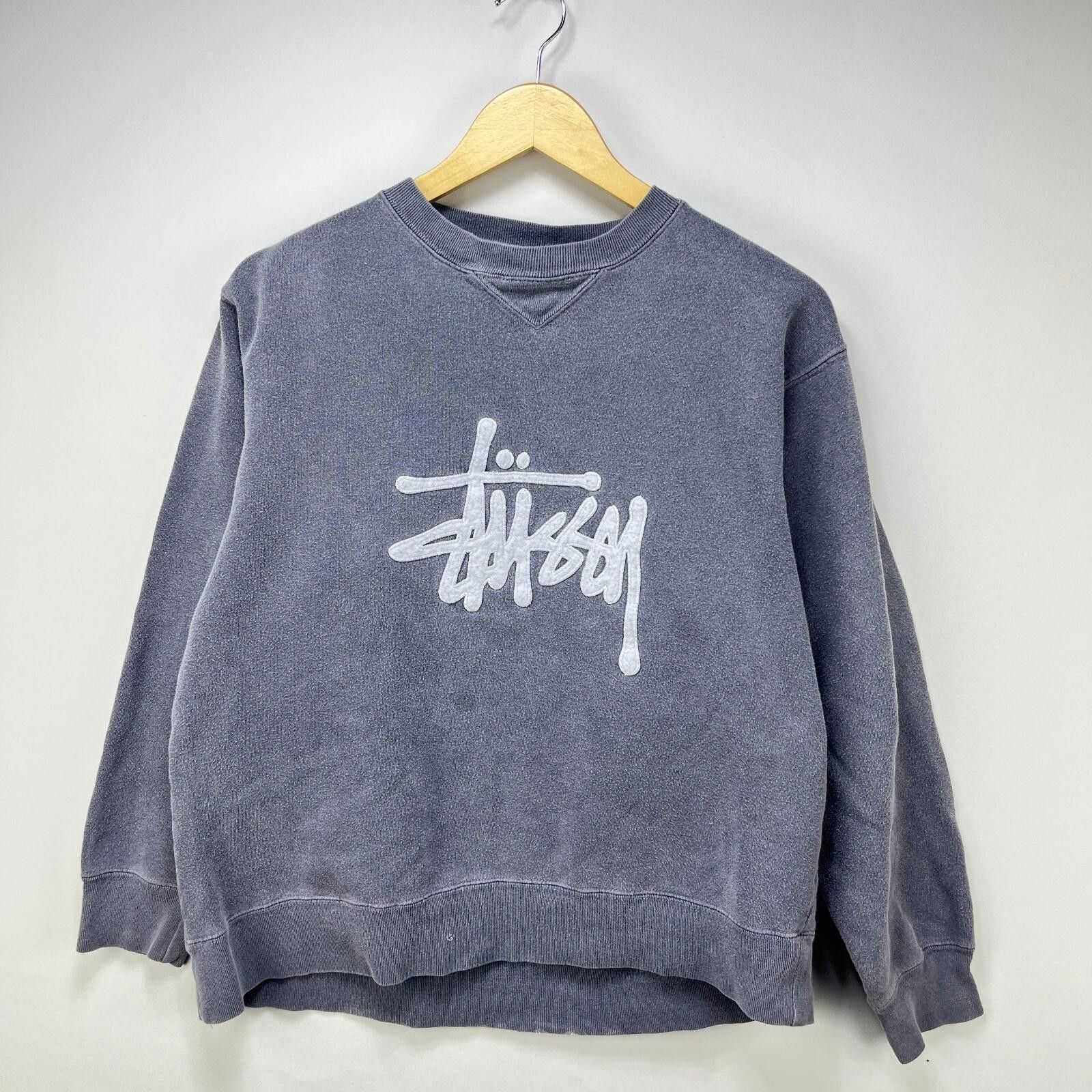 Vintage 90s Stussy Sun Faded Crew Neck Sweatshirt Small T-Shirts, Hoodie | FlexRushtees.com