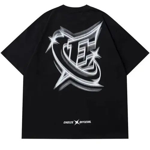 Other Harajuku Star Printed Tee Oversized Hoodie, Sweatshirt | FlexRushtees.com