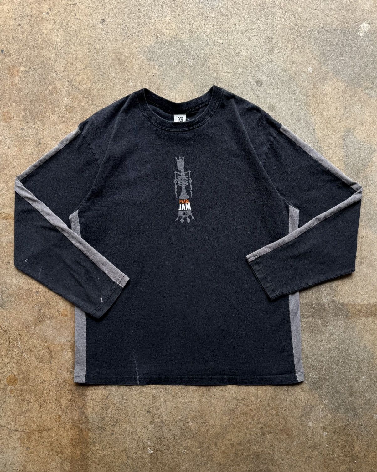 Vintage 2003 Pearl Jam Skeleton Riot Act Long Sleeve Shirt Official Hoodie, Sweatshirt | AU16VibeMintTees.com