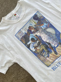 Vintage 90s Sweet Home Blue Chicago John Carroll Tee Large Hoodie, Sweatshirt | FlexRushtees.com