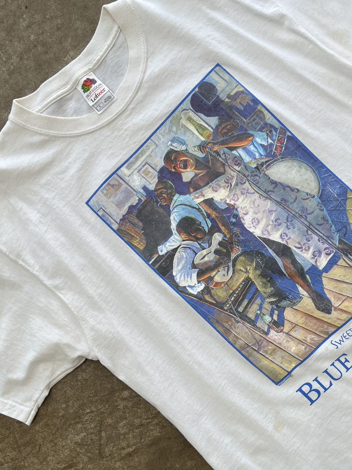 Vintage 90s Sweet Home Blue Chicago John Carroll Tee Large Hoodie, Sweatshirt | FlexRushtees.com