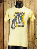 Vintage Do It In The Road Motorcycle Graphic T Shirt 70s