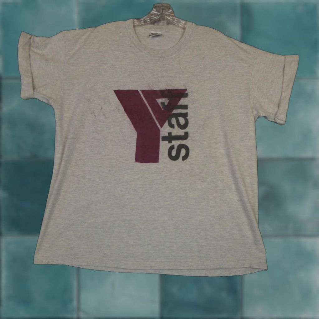 Lee Vintage Ymca Shirt Women S Large Gray Distressed Staff Lee Sturdy Tee Usa Made Hoodie, Sweatshirt | FlexRushtees.com