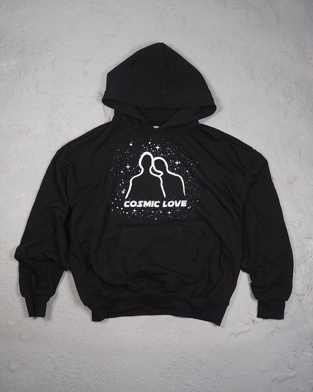 Vintage Cosmic Love Puff Printed Hoodie Boxy T-Shirts, Sweatshirt | FlexRushtees.com
