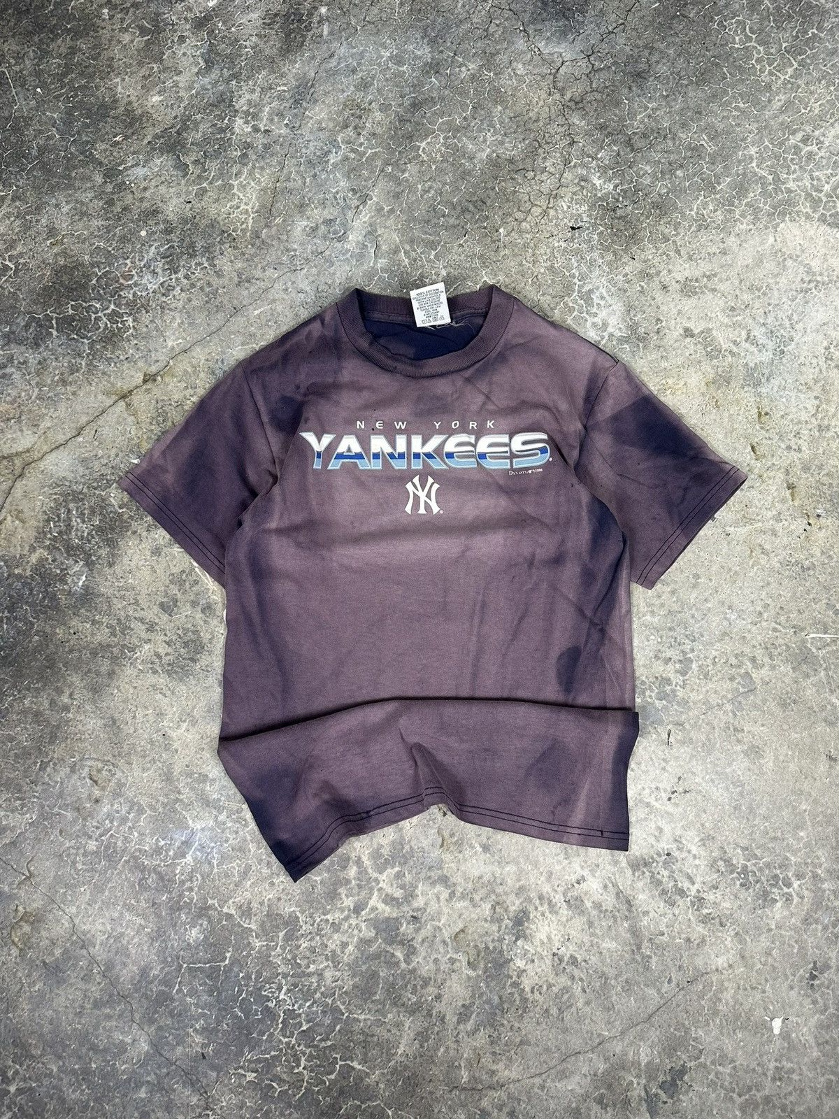 Vintage Sun Faded New York Yankees Tee Hoodie, Sweatshirt | FlexRushtees.com