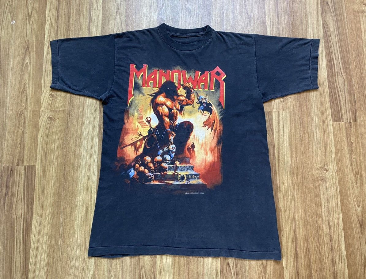 Band Tees Vintage Y2k Manowar 1994 T Shirt Tee Iron Maiden Sepultura Hoodie, Sweatshirt | FlexRushtees.com