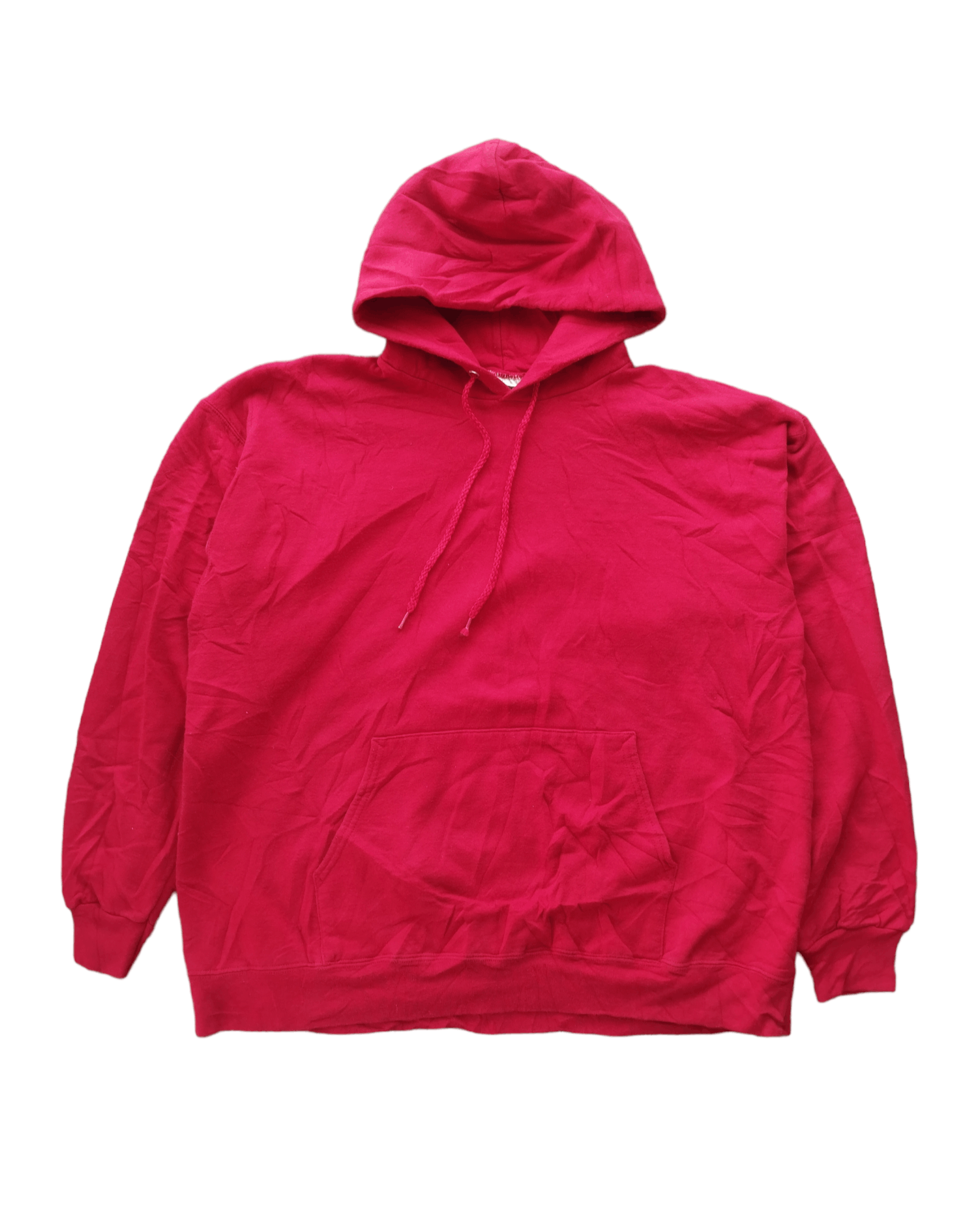 Vintage Hanes Blank Red Pullover Hoodie