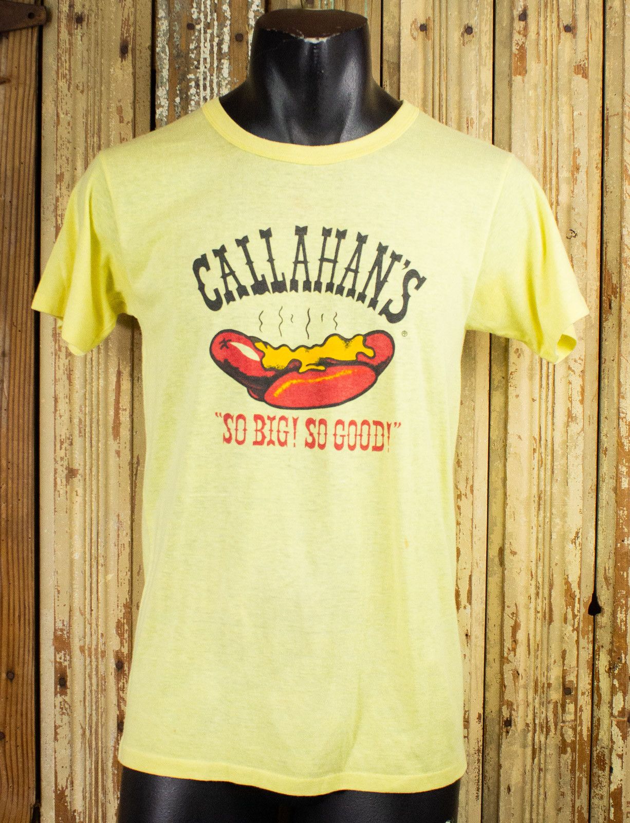 Vintage Callahan S Hot Dogs Graphic T Shirt 70s