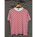 Vtg Abahouse Trippy Woven Design All Over Print Tee