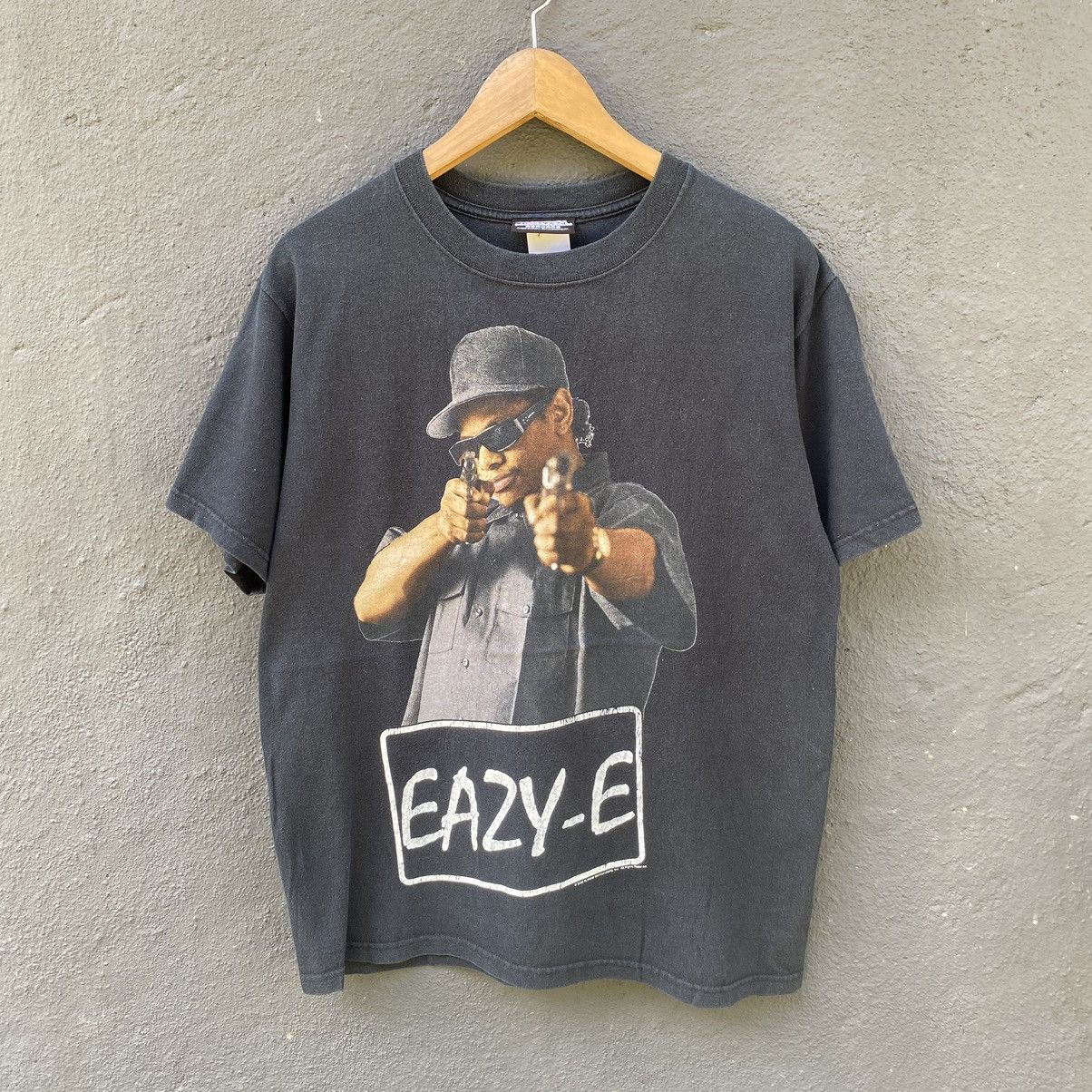 Rap Tees Thrashed Faded Vintage Y2k Eazy E Nwa Erd Rapper Grunge Tee Hoodie, Sweatshirt | FlexRushtees.com