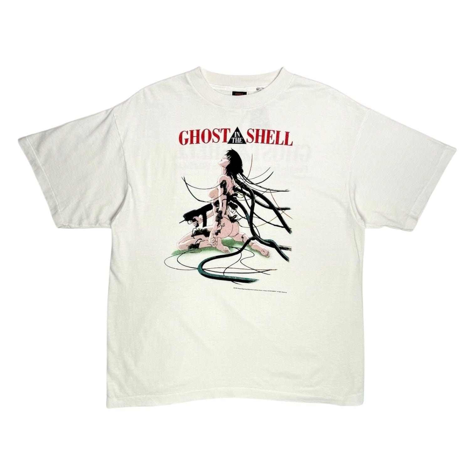 Saint Michael Ghost In The Shell Short Sleeve Tee Shirt White