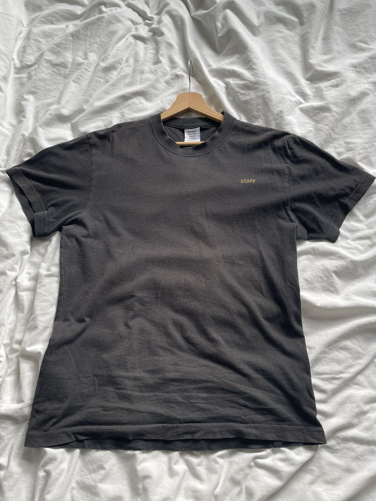 Vetements Faded Staff Tee Hoodie, Sweatshirt | FlexRushtees.com