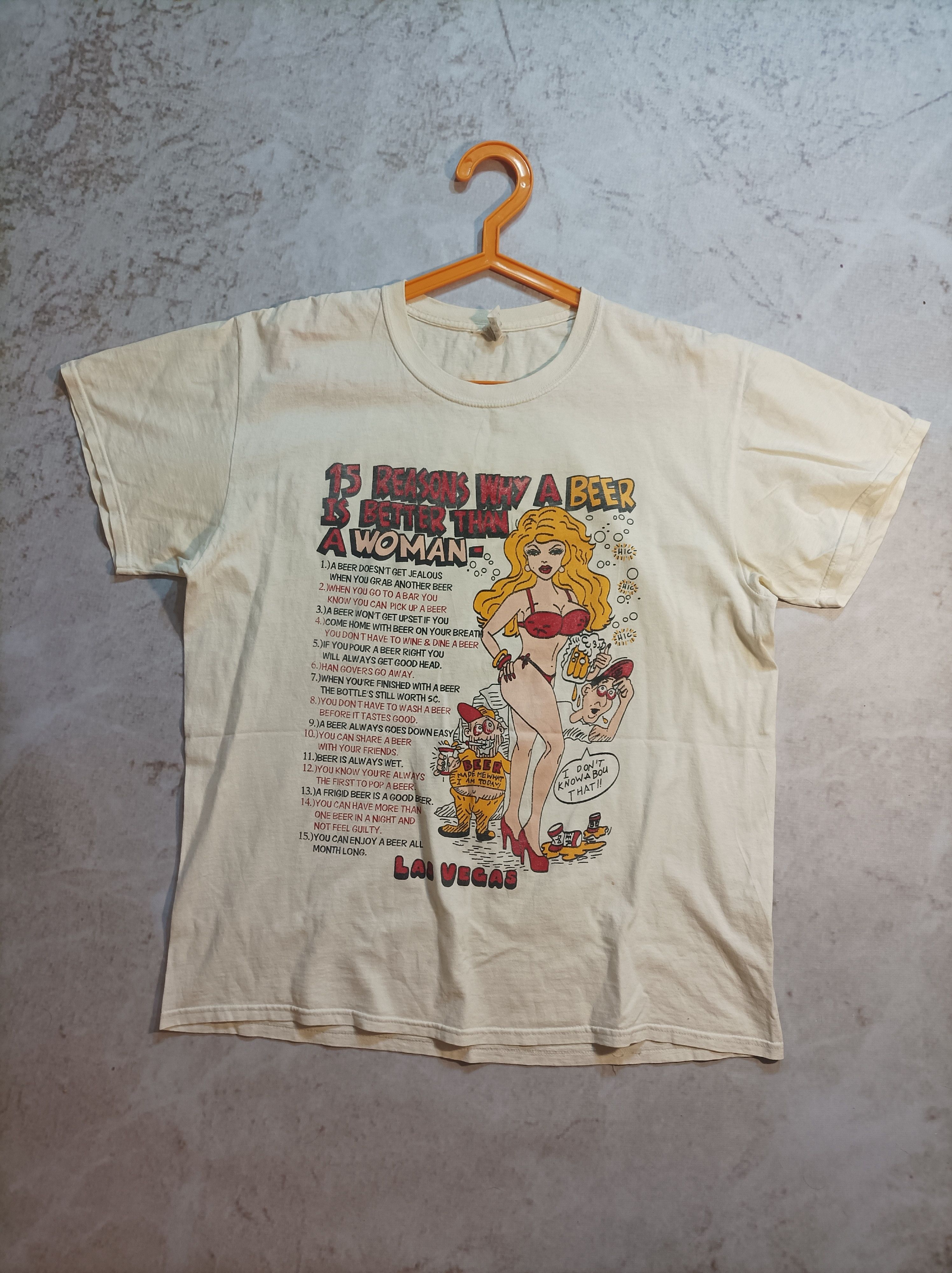 Vintage 90s Why Beer Is Better Than Women Humor T Shirt Boxy Large Hoodie, Sweatshirt | FlexRushtees.com