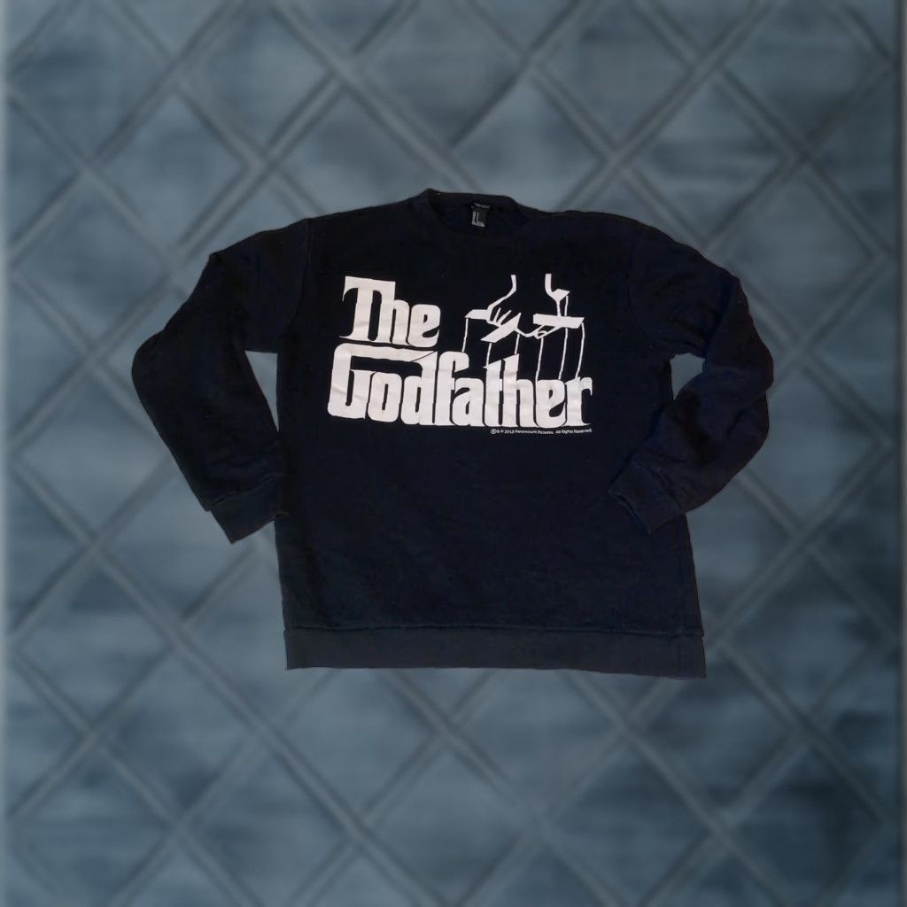 21 Forever 21 The Godfather Womens Sweatshirt Black Small Long Sleeve Sweater