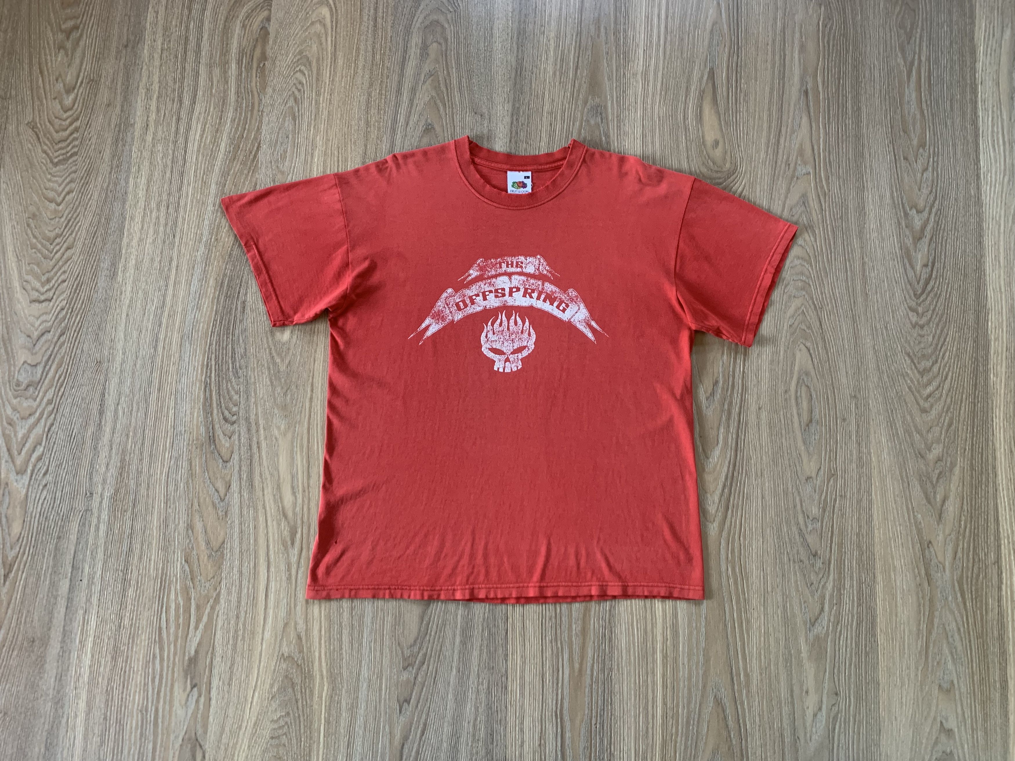 Vintage 00s The Offspring Red Big Logo T Shirt Hoodie, Sweatshirt | FlexRushtees.com
