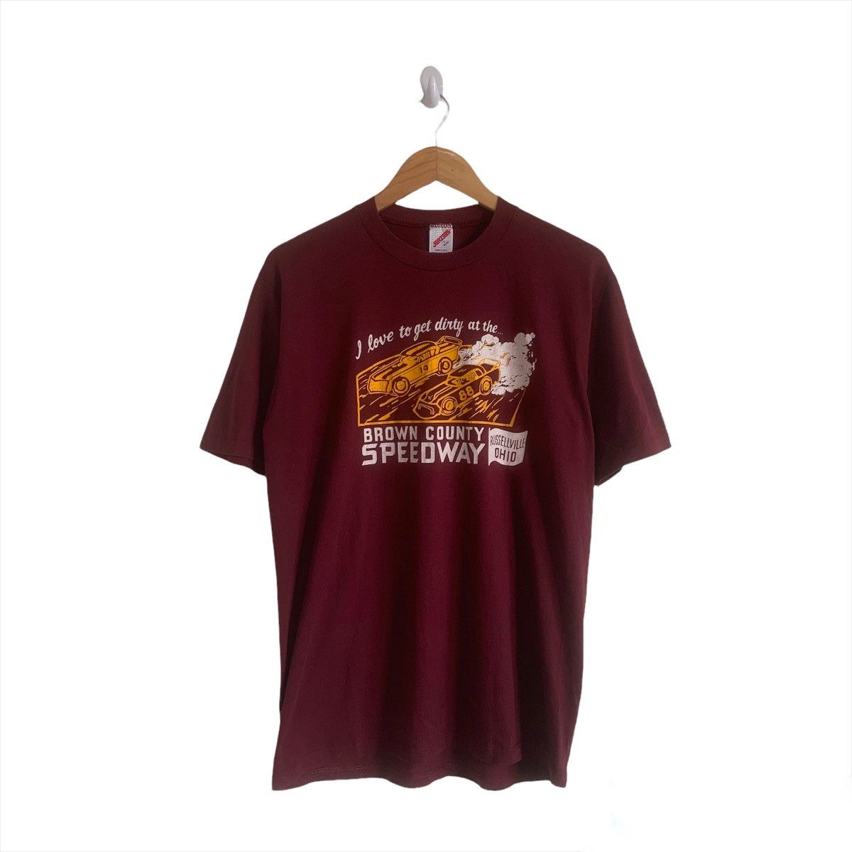 Vintage Jerzees Brown County Speedway Russellville Ohio Tee