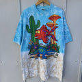 Vintage Late 90 S Joey Mars X Liquid Blue Paleon Ocean Tee Xxl