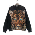 Vintage 90s Fruit Of The Loom Over Print Leopard Sweatshirt