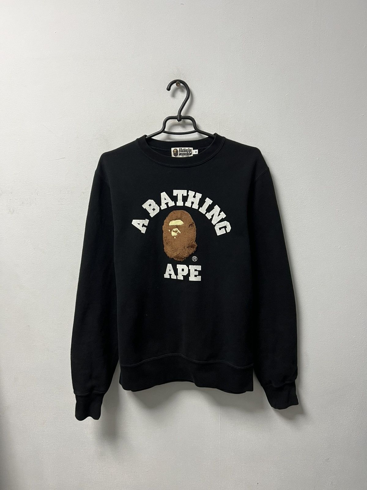 Bape Sweatshirt Y2k Black Big Logo Size M T-Shirts, Hoodie | FlexRushtees.com