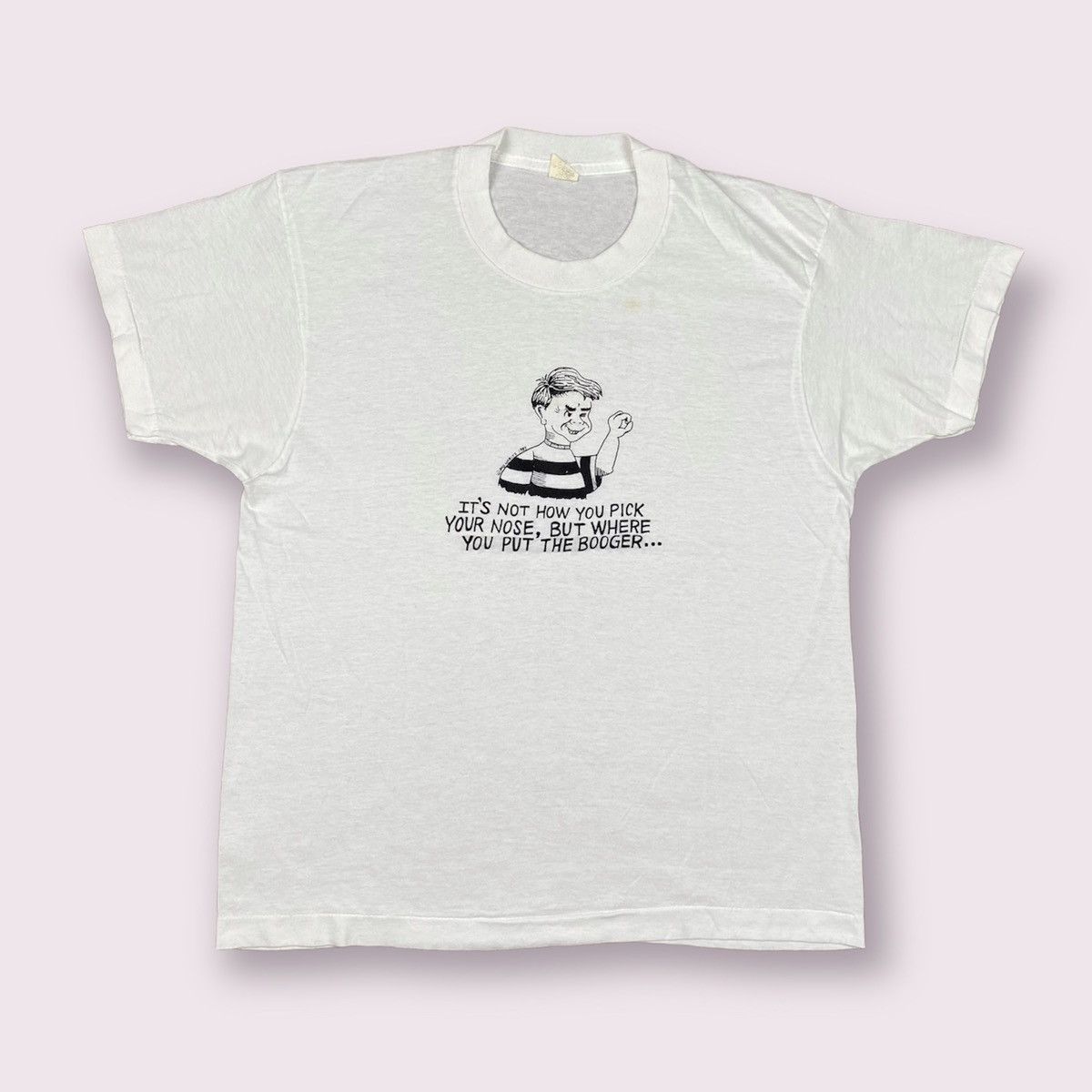 Vintage 80s Pick Your Nose Booger Funny T Shirt Hoodie, Sweatshirt | FlexRushtees.com