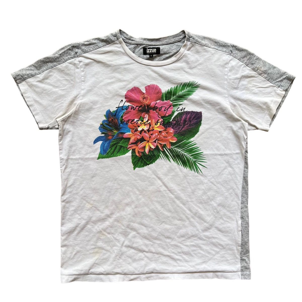 Vintage Izzue Flower Boy In Poetic Summer Tee Hoodie, Sweatshirt | FlexRushtees.com