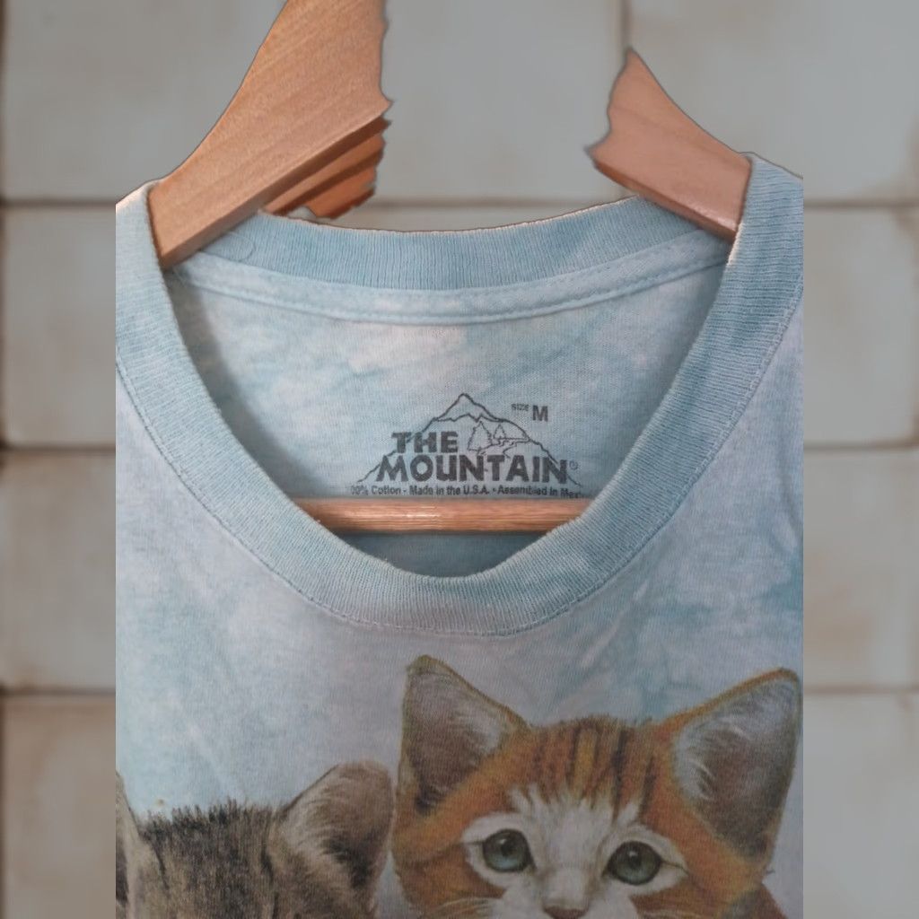 Mountain Vintage The Mountain T Shirt Multicolor Katzen Kittens Kittens 2000 Usa Made M Men Shir