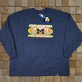 Vintage Starter Michigan Wolverines Football T Shirt Long Sleeve 2xl Blue 2005 Rose Bowl Ret