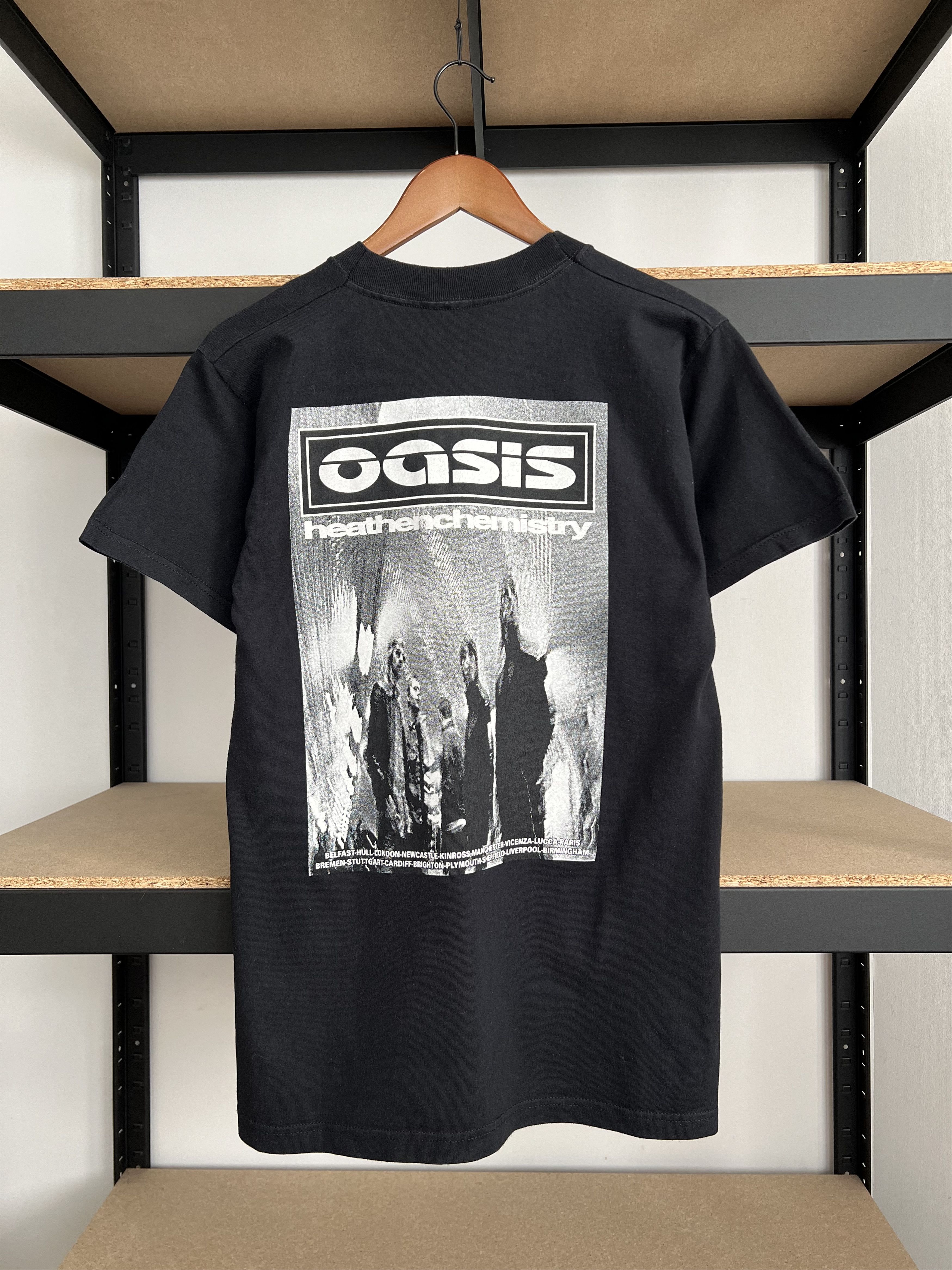 Band Tees Vintage 2002 Oasis Heathen Chemistry Britpop Black T Shirt Hoodie, Sweatshirt | FlexRushtees.com