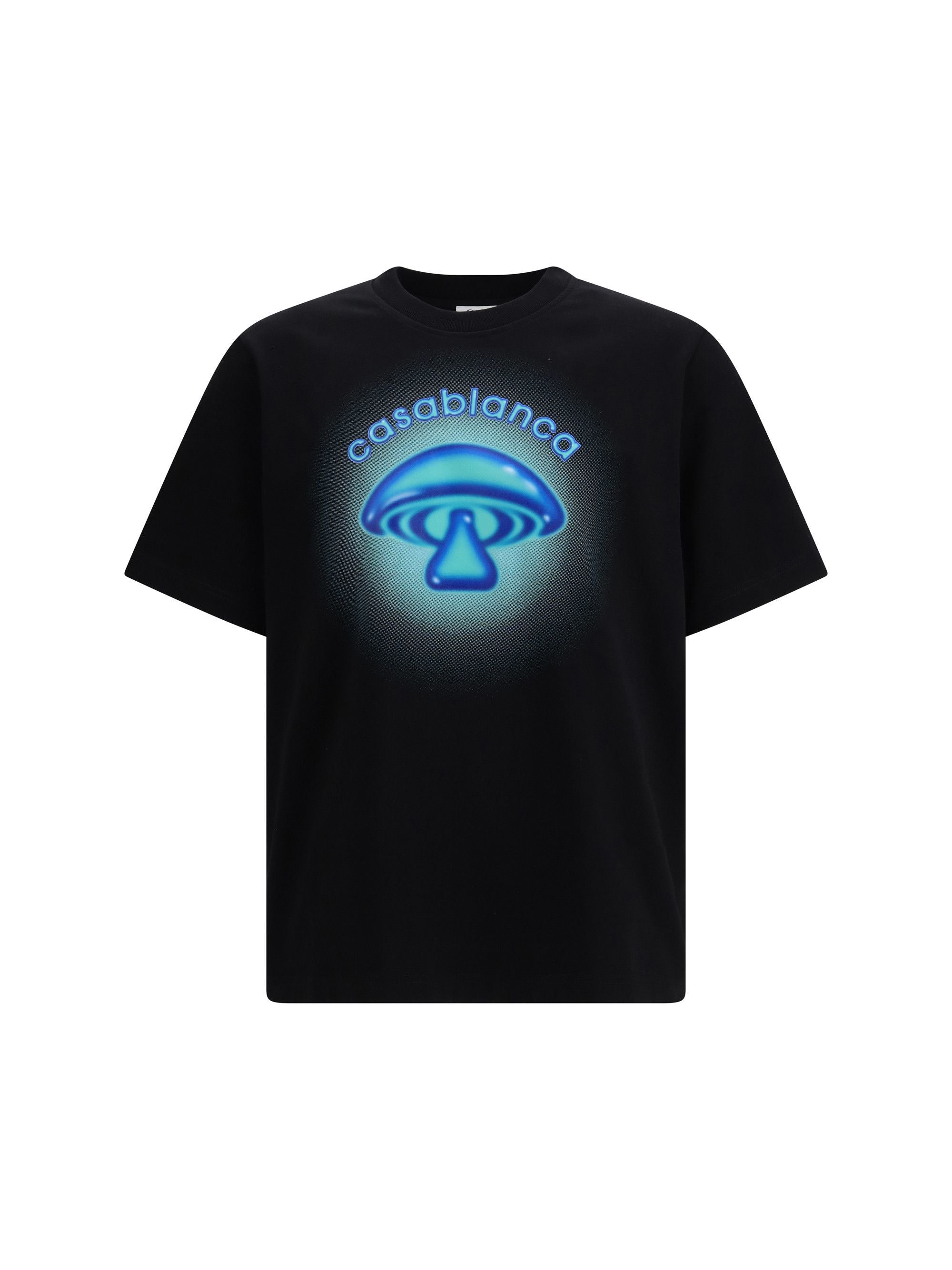 Casablanca Airbrush Mushroom Print Short Sleeve T Shirt